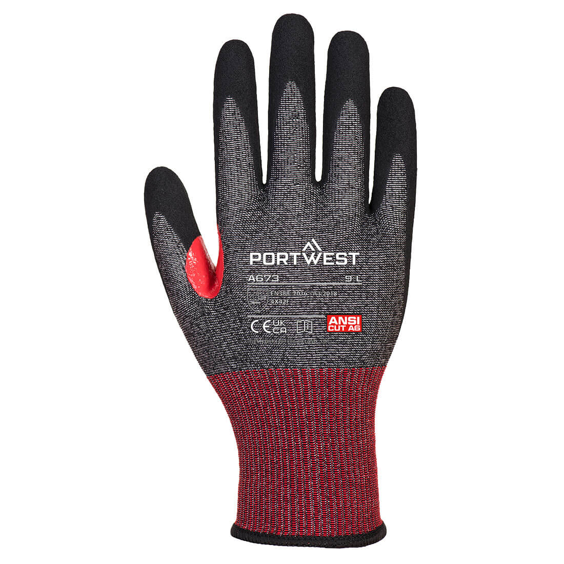 CS Cut F18 Nitrile Glove Black back