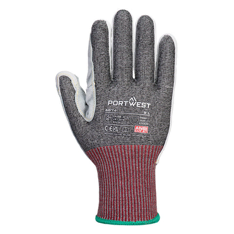 CS Cut F13 Leather Glove Black back