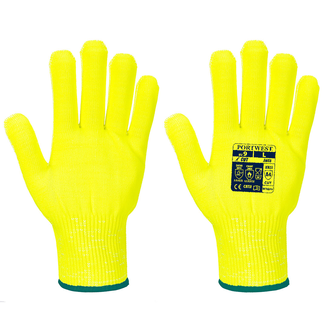 Cut D13 Hi-Vis Liner Glove Yellow