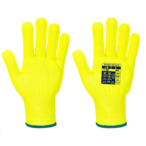 Cut D13 Hi-Vis Liner Glove Yellow