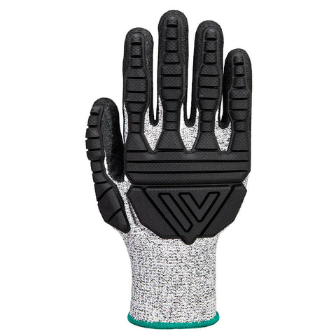 Impact C13 Nitrile Foam TPV Reinforced Palm Glove Grey/Black back