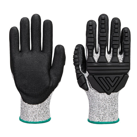 Impact C13 Nitrile Foam TPV Reinforced Palm Glove Grey/Black