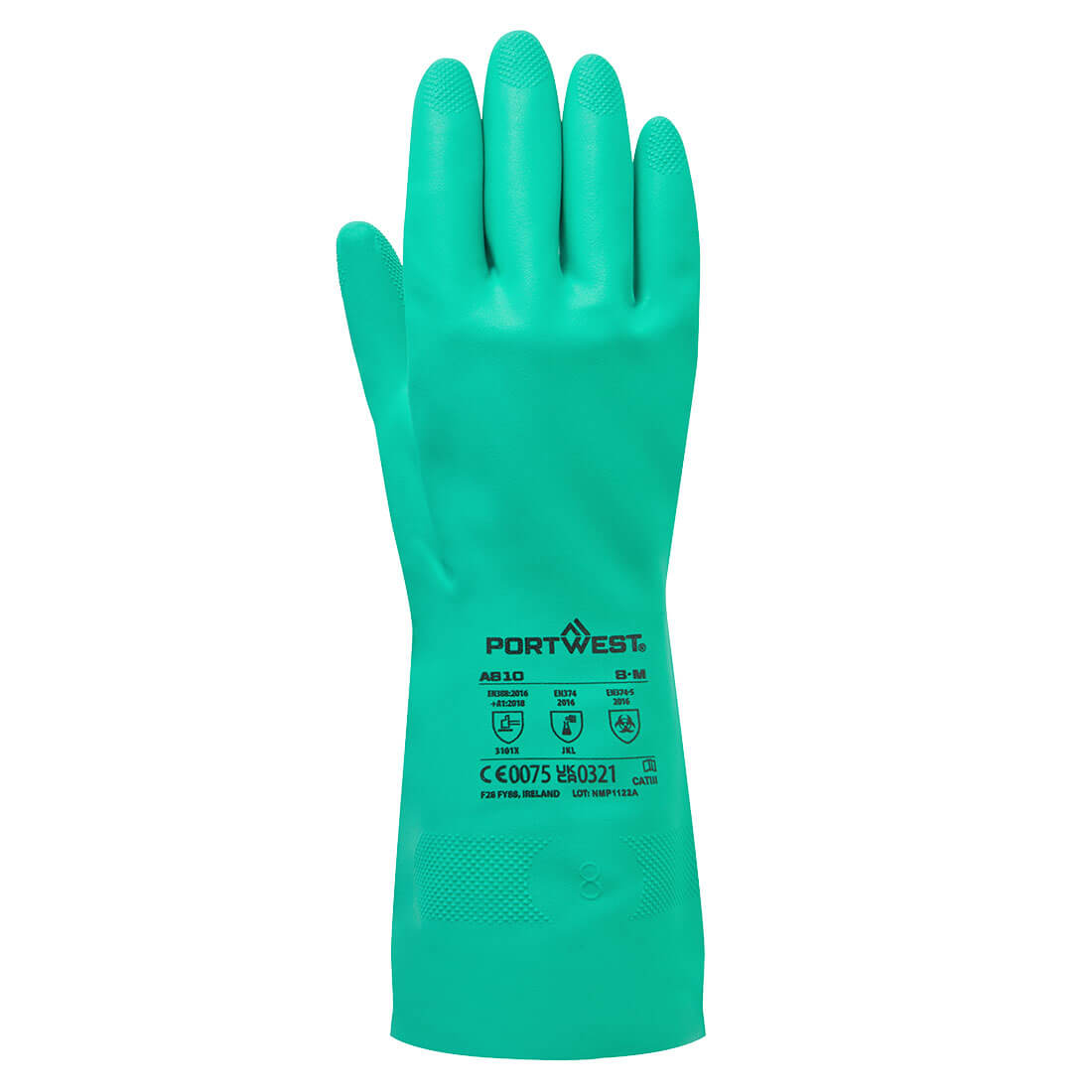 Chem 320 Nitrile Gauntlet High back