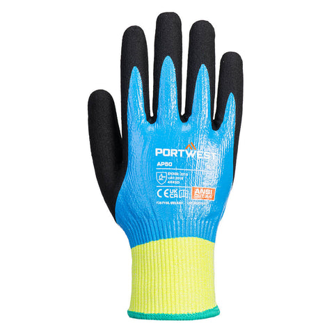 Aqua Cut Pro Glove Blue/Black back