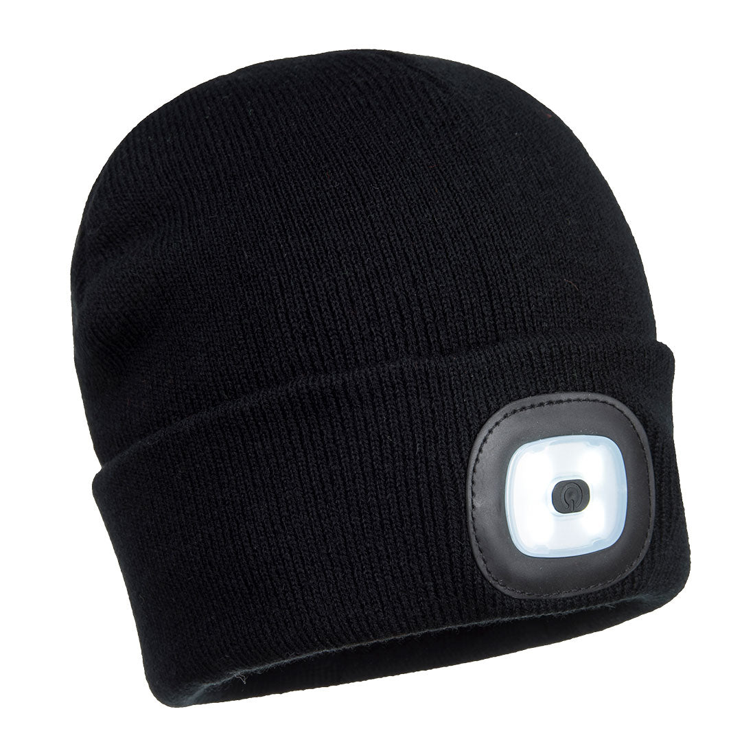 Beanie LED Head Light USB Rechargeable Black