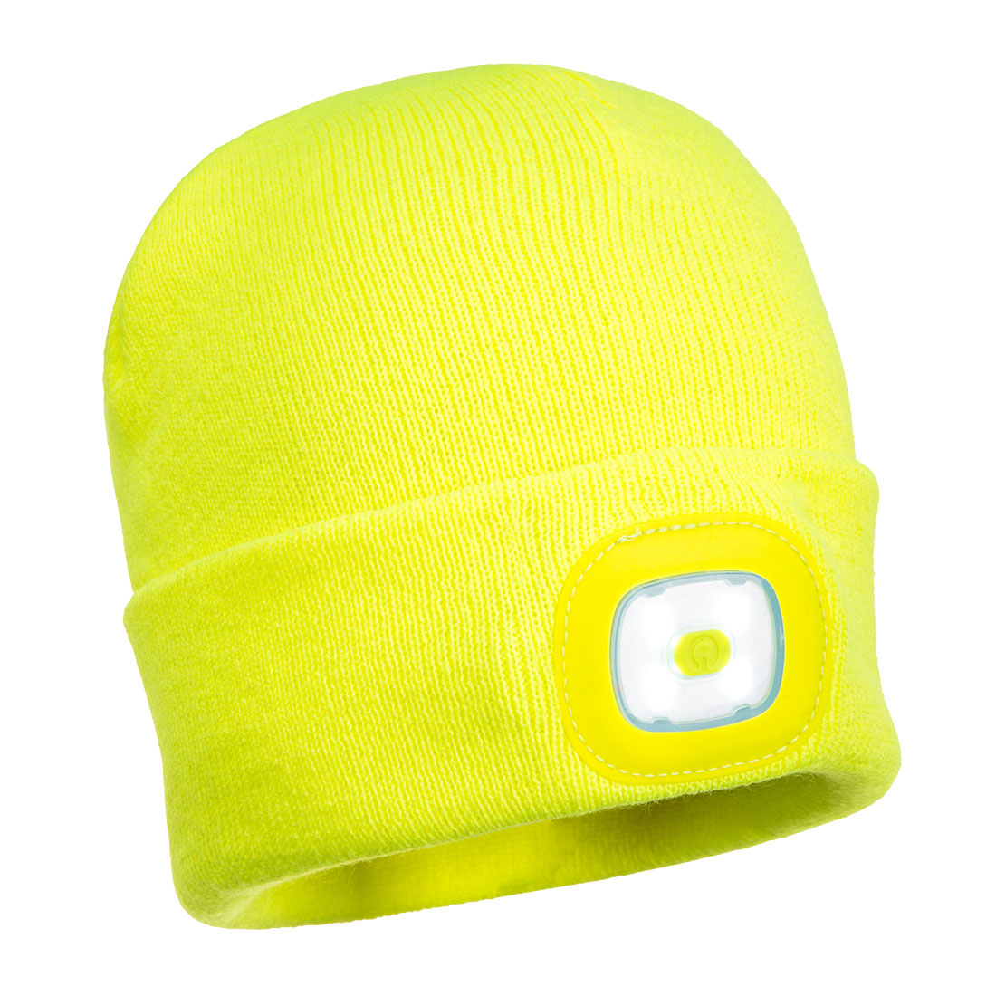 Beanie LED Head Light USB Rechargeable Yellow