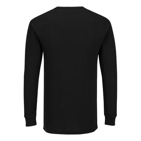 Thermal T-Shirt Long Sleeve Black back