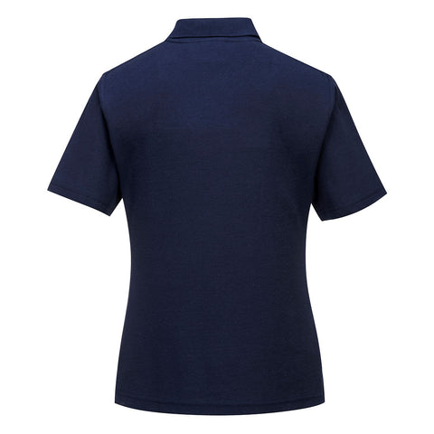Naples Women's Polo Shirt S/S Navy back