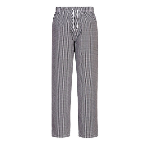 Bromley Chefs Pants Black Check