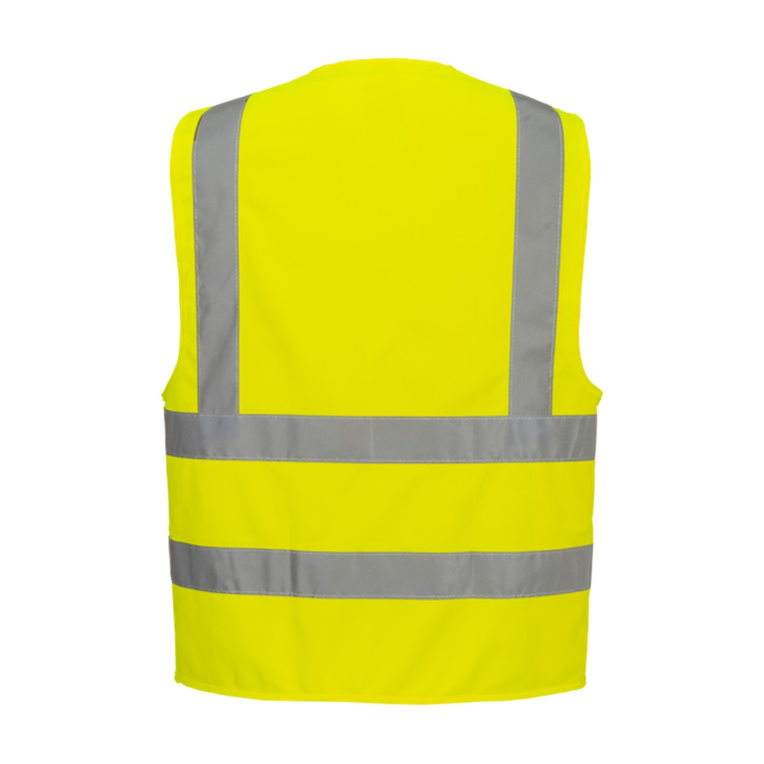 Hi-Vis Two Band and Brace Vest Yellow rear
