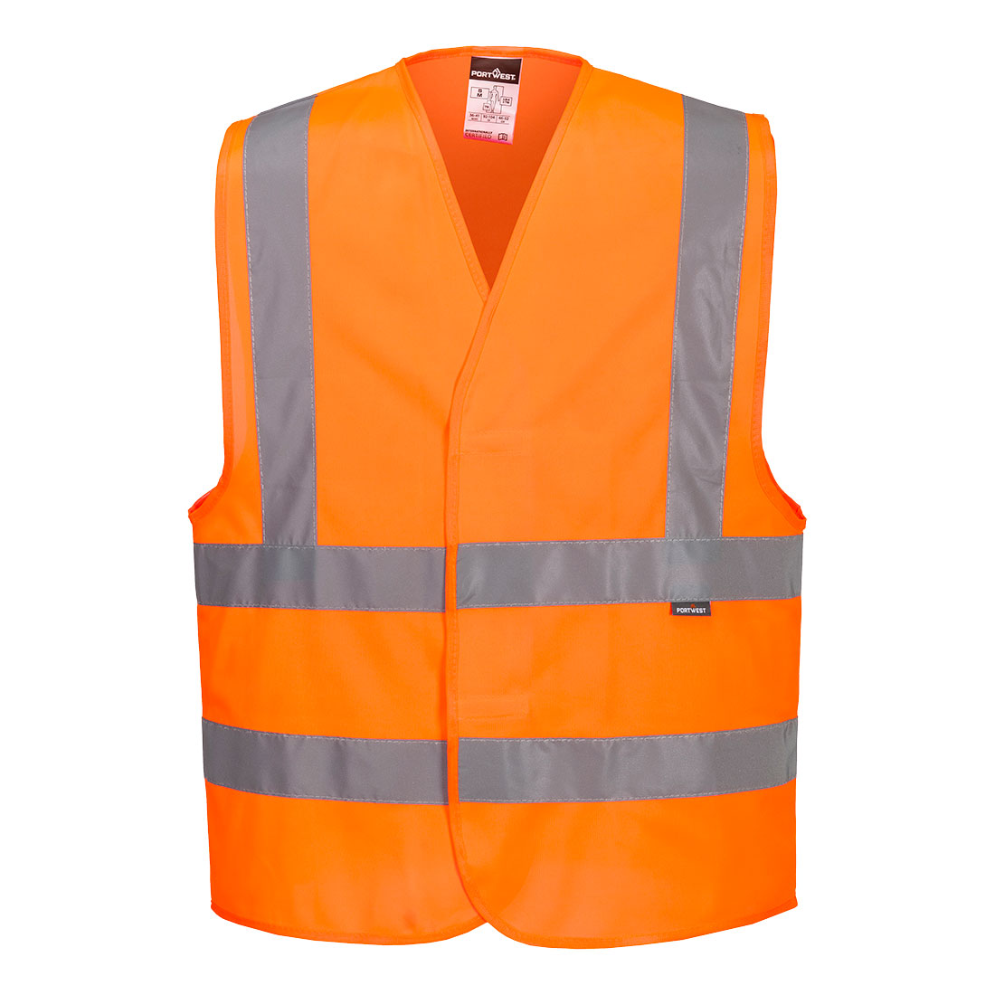 Hi-Vis Two Band and Brace Vest Orange