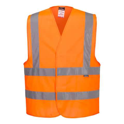 Hi-Vis Two Band and Brace Vest Orange