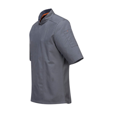 Chef's MeshAir Pro Jacket S/S Slate Grey side
