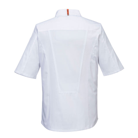 Chef's MeshAir Pro Jacket S/S White back
