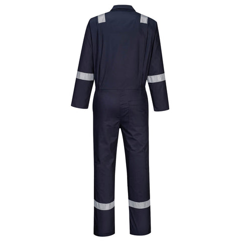 Iona Enhanced Cotton Coverall Navy 1 back