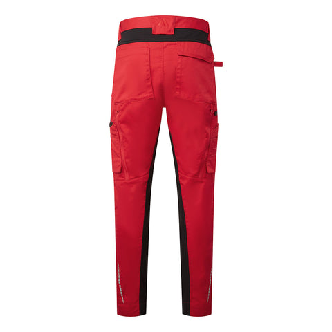 WX2 Eco Stretch Trade Pants Deep Red back