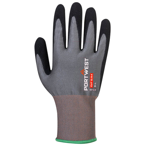 CT Cut D18 Nitrile Glove Grey/Black back