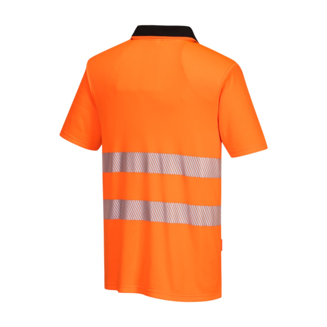 DX4 Hi-Vis Zip Polo Shirt S/S Orange/Black side