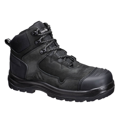 Composite Nubuck Leather Mid Boot S3S Black