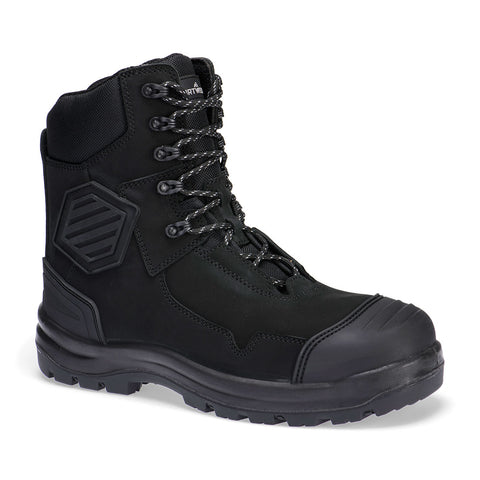 Composite Leather Shin Boot S3S Black
