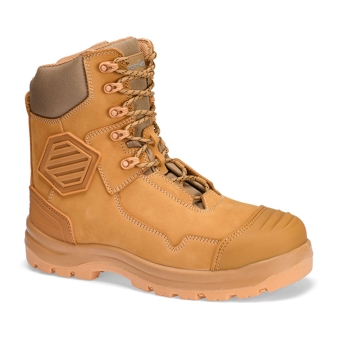 Composite Leather Shin Boot S3S Wheat
