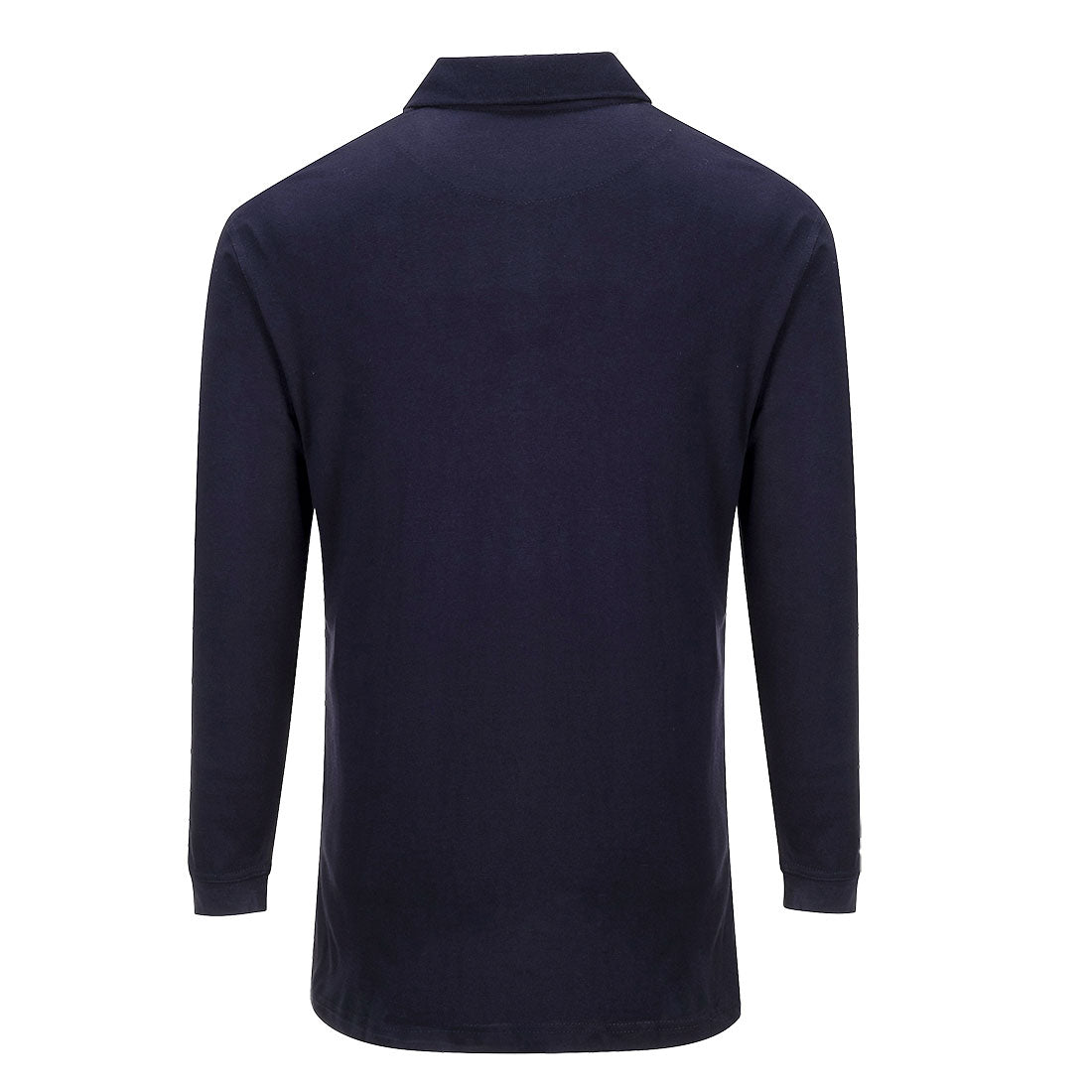 Modaflame Anti-Static FR Long Sleeve Polo Shirt Navy back