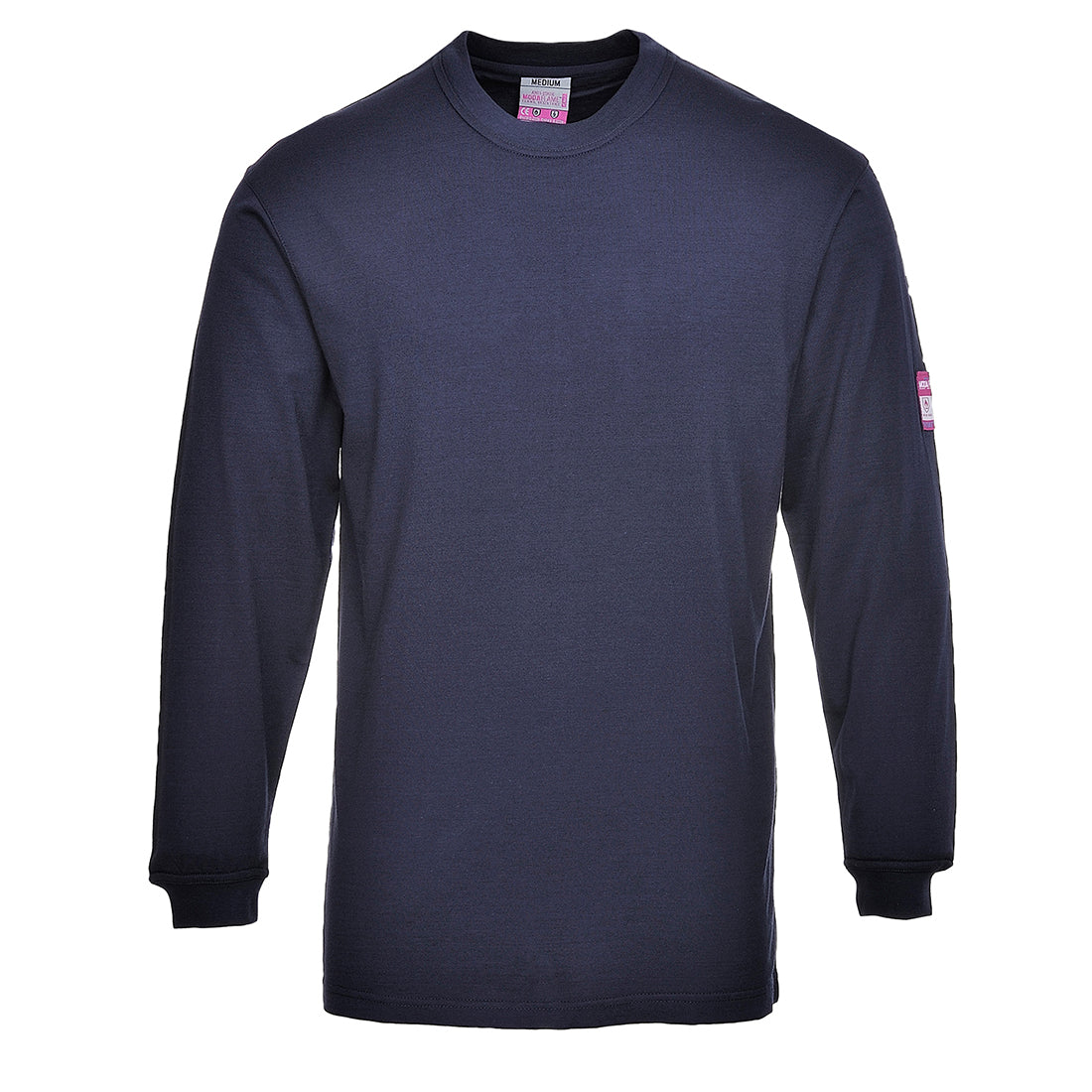 Modaflame Knit Anti-Static FR Long Sleeve T-Shirt Navy