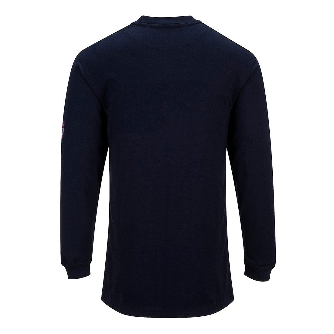 Modaflame Knit Anti-Static FR Long Sleeve T-Shirt Navy back