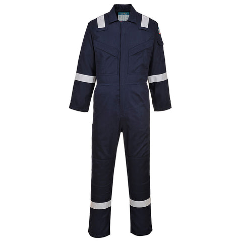 Bizflame Work Super Light Weight Anti-Static FR Coverall Navy