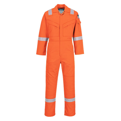 Bizflame Work Super Light Weight Anti-Static FR Coverall Orange