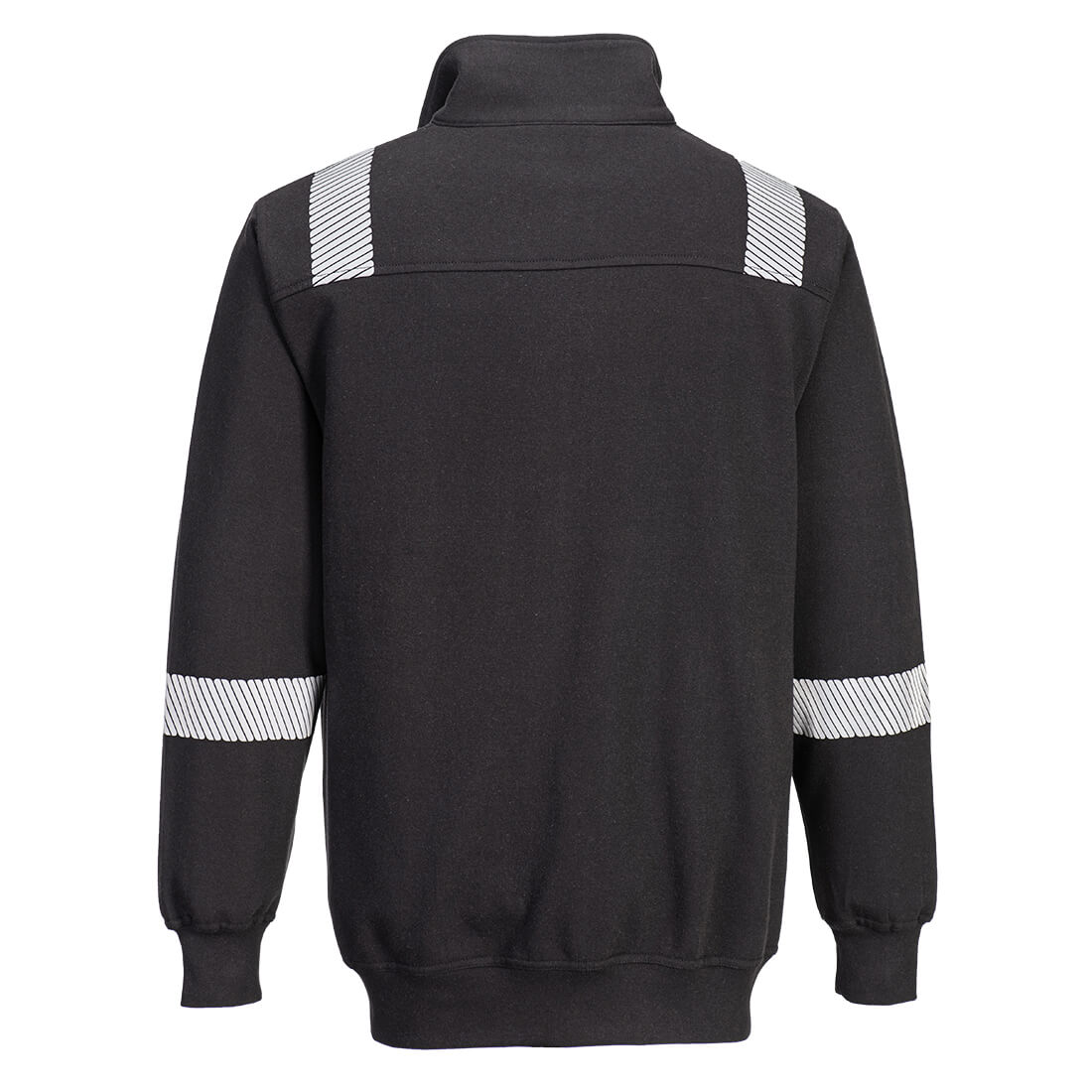 WX3 Modaflame Knit FR 1/4 Zip Sweatshirt Black back