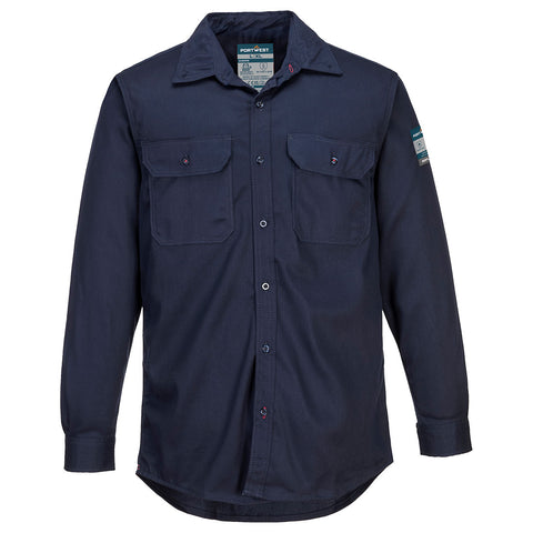 Bizflame 88/12 FR Work Shirt Navy