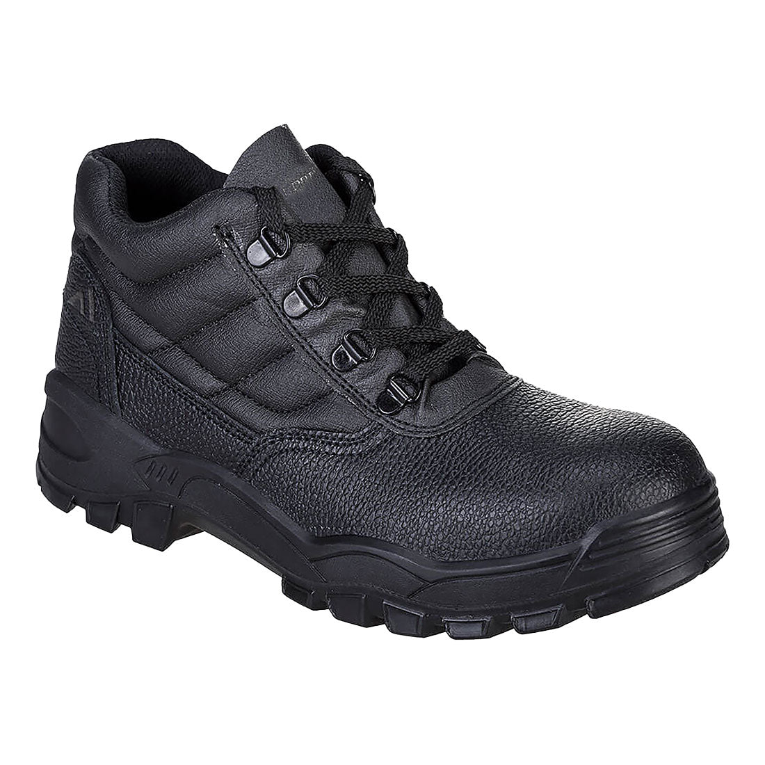Steel Split Leather Mid Boot S1P Black