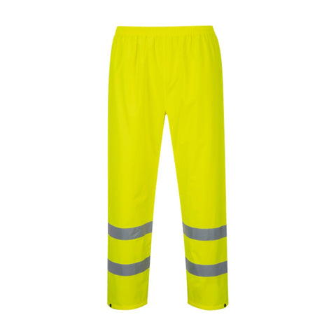 Hi-Vis Rain Pants Yellow rear