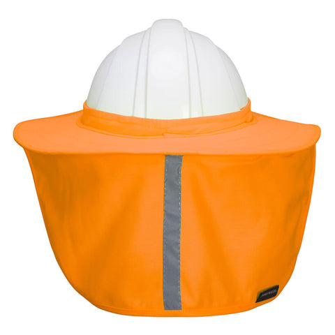 Hi-Vis Hard Hat Brim with Neck Shade Orange back