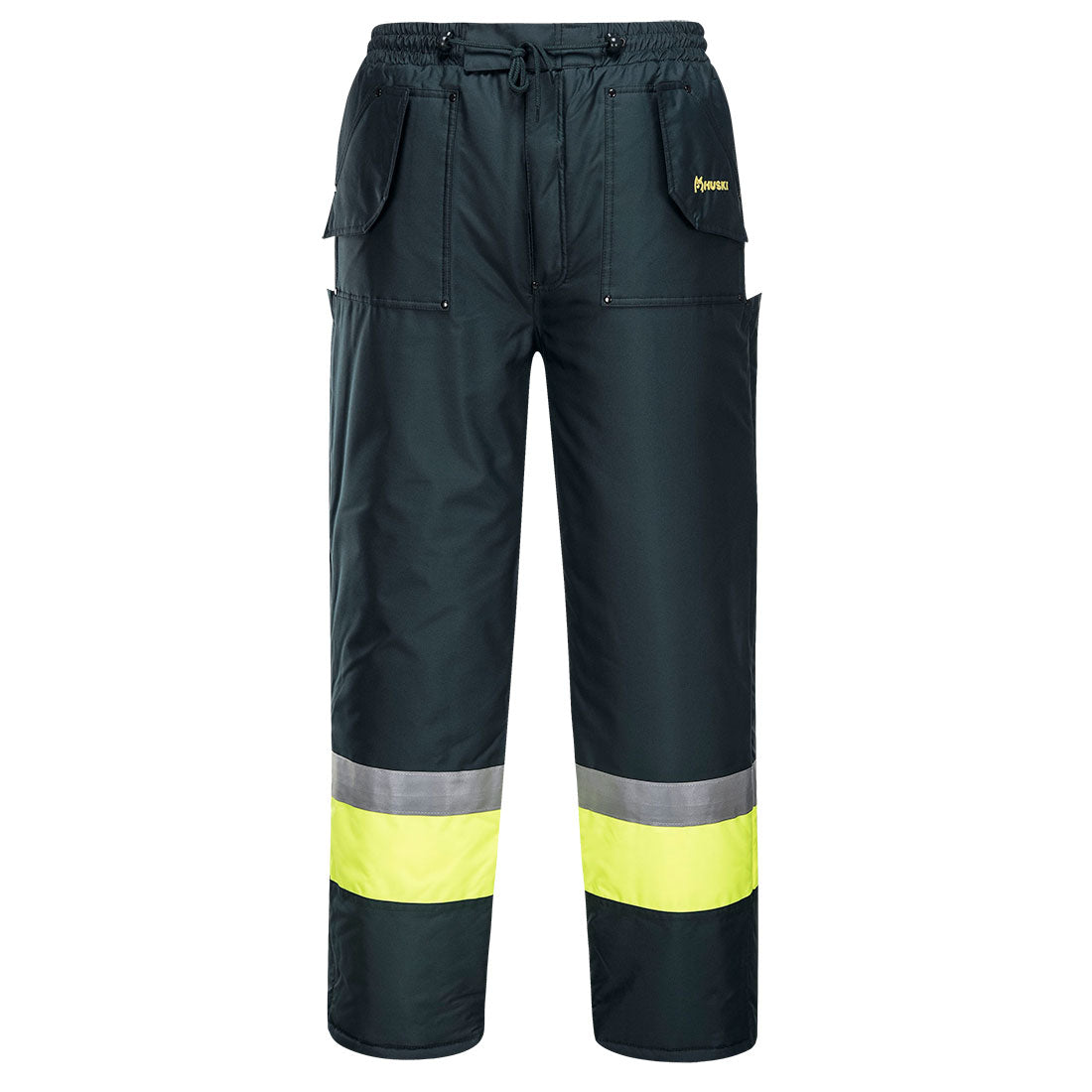 Huski Hi-Vis Contrast Freezer Pants Forest/Yellow