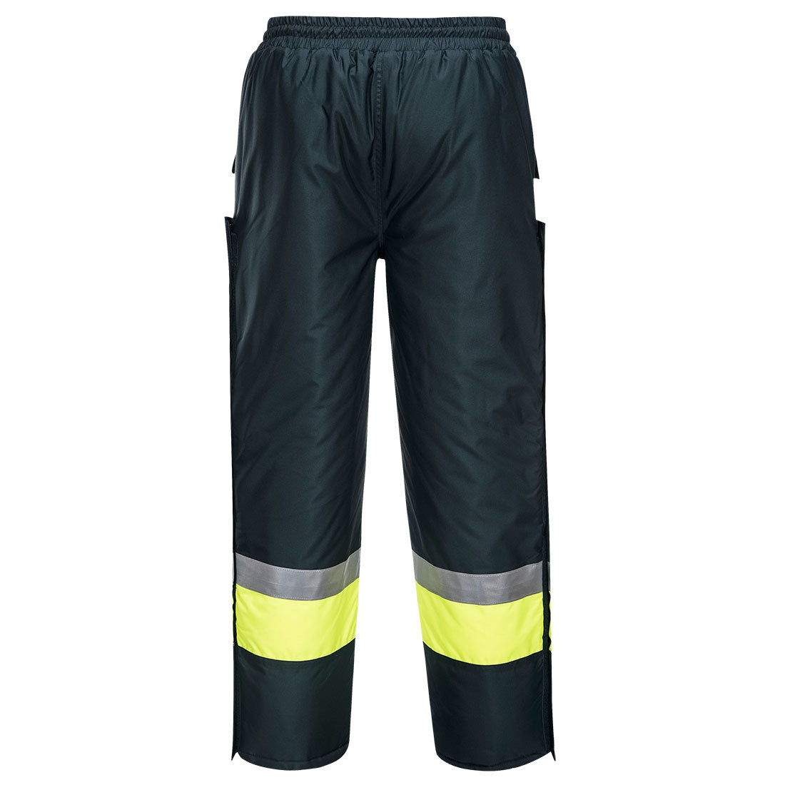 Huski Hi-Vis Contrast Freezer Pants Forest/Yellow back