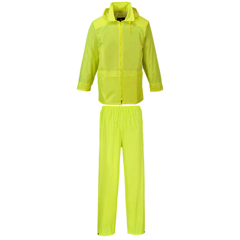 Essentials Rainsuit (2 Piece Suit) Yellow back