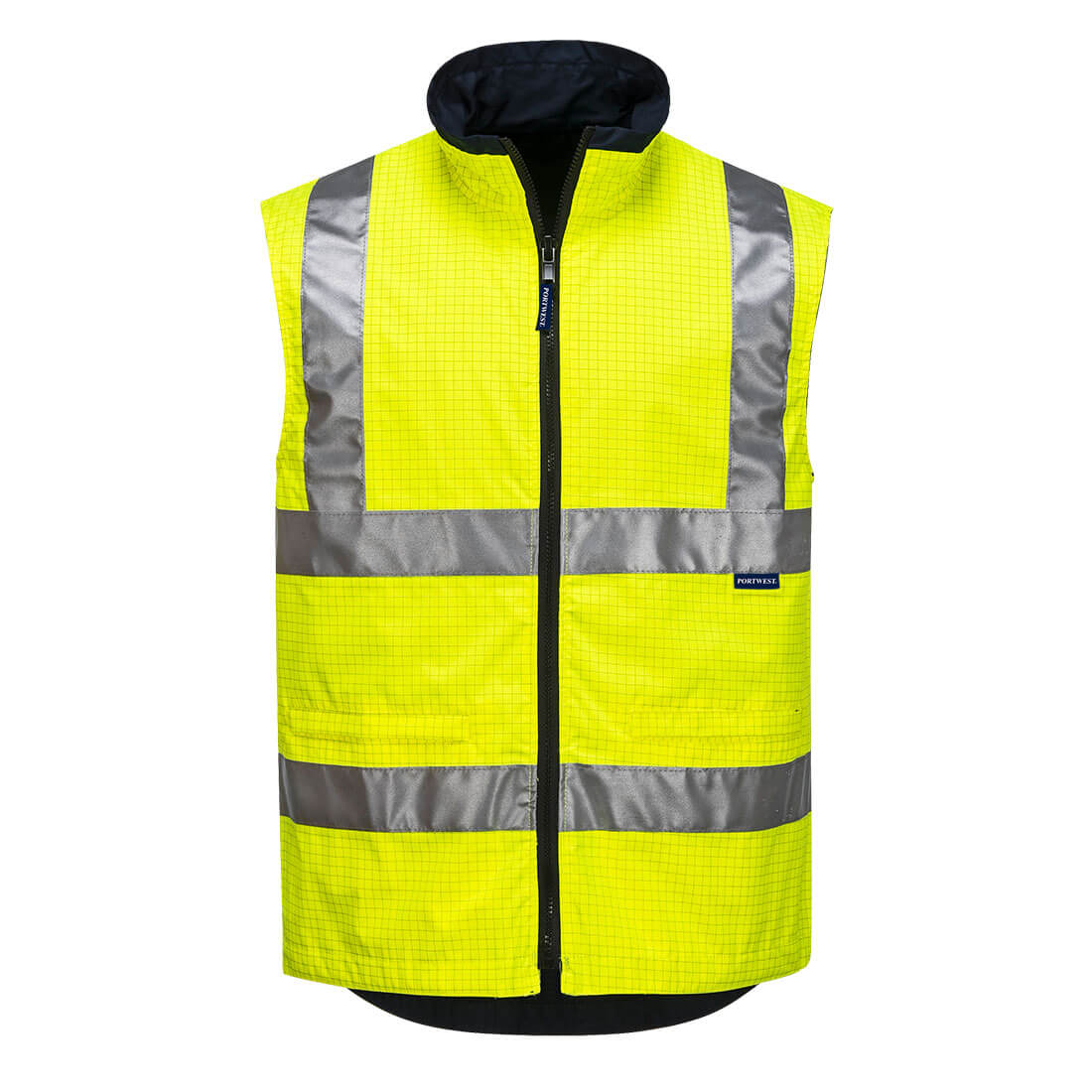 Mackay Hi-Vis Anti-Static Reversible Vest Yellow