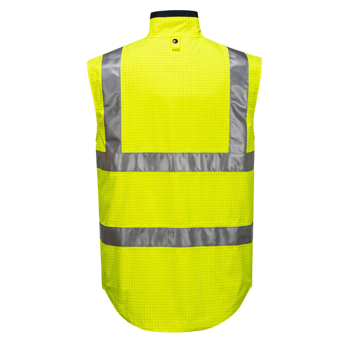 Mackay Hi-Vis Anti-Static Reversible Vest Yellow back