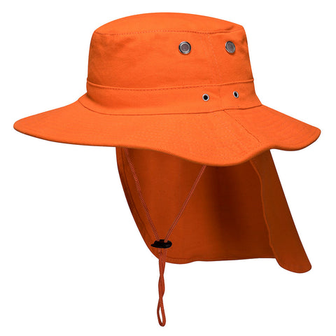 Wide Brim Hat Orange