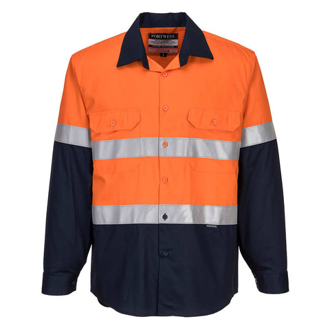 Bizflame FR Class D/N Shirt Orange/Navy