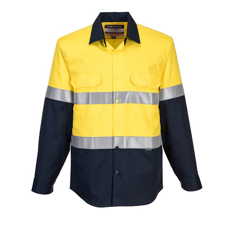 Bizflame FR Class D/N Shirt Yellow/Navy