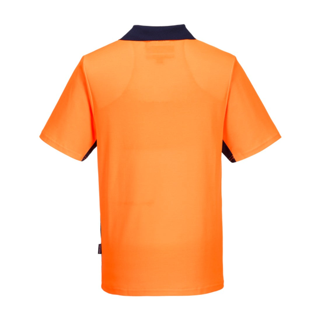 Food Industry Cotton Comfort Polo Shirt S/S Orange/Navy rear