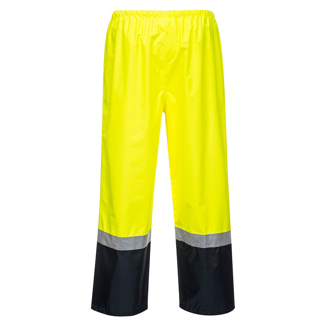 Hi-Vis Contrast Rain Pants Yellow/Navy back