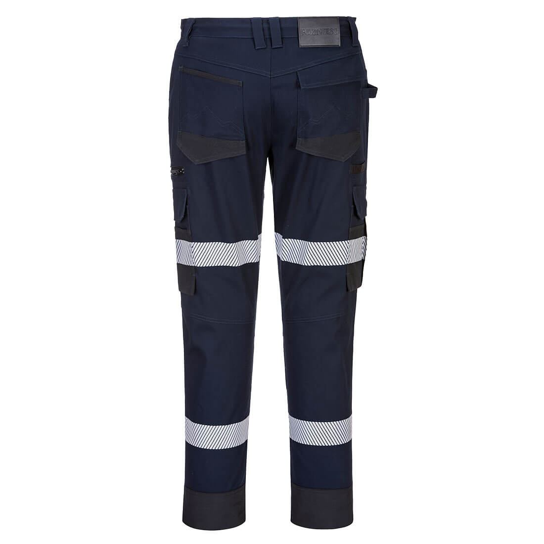 Slim Fit Stretch Bio Motion Pants Navy back