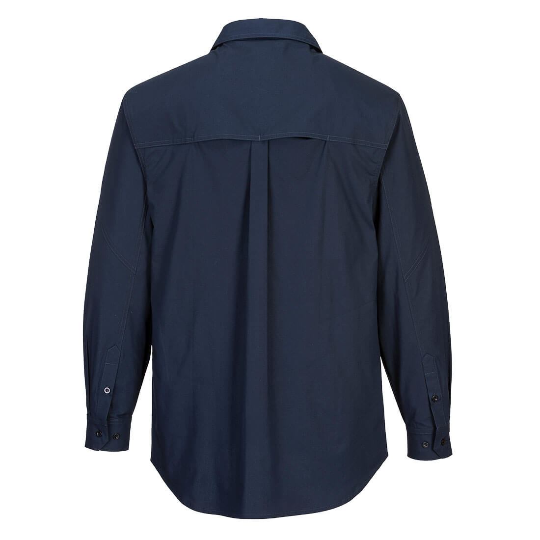 Utility Stretch Long Sleeve Shirt Dark Navy back