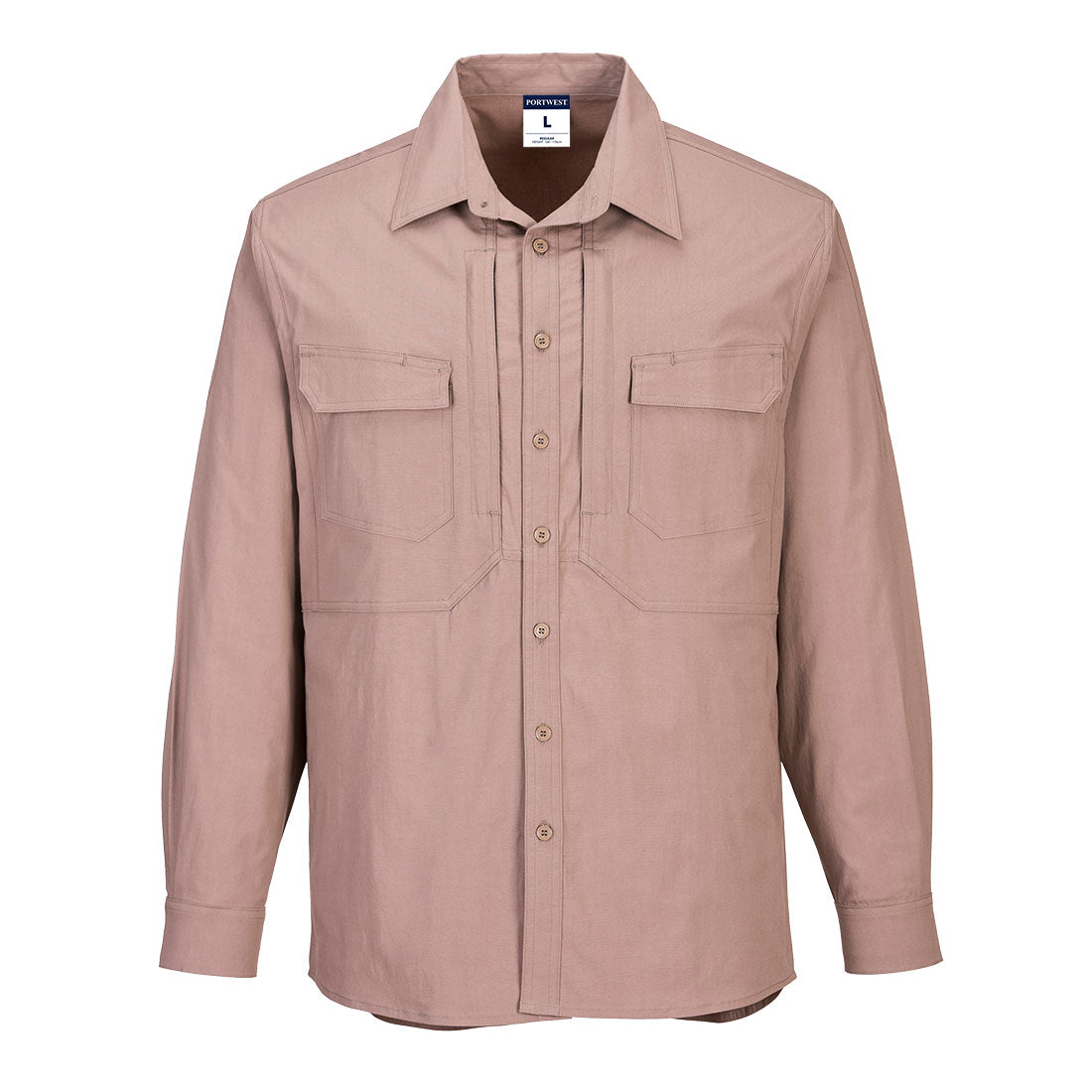 Utility Stretch Long Sleeve Shirt Sand