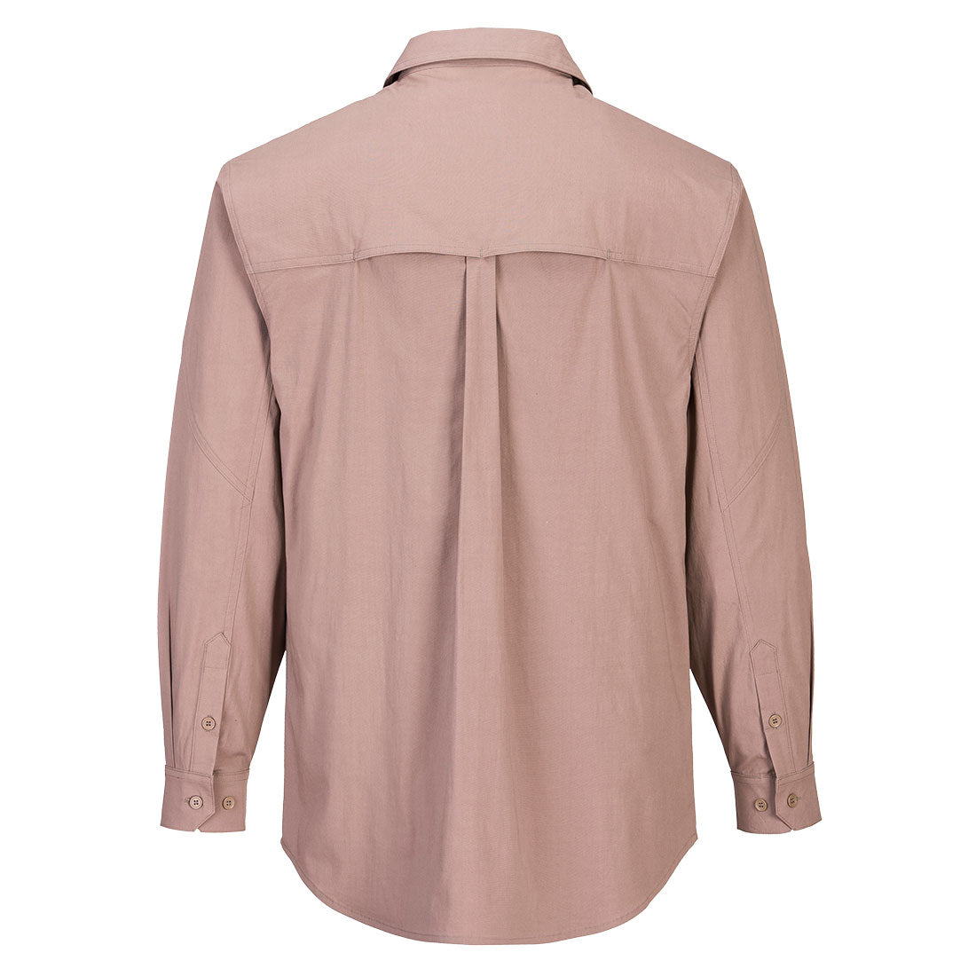 Utility Stretch Long Sleeve Shirt Sand back