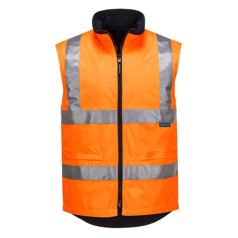 Hi-Vis Reversible Vest Orange